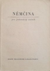 kniha Němčina pro jedenáctý ročník Pokusná učebnice, SPN 1962