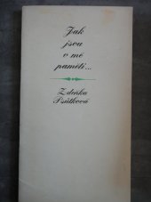 kniha Jak jsou v mé paměti-, Albatros 1983