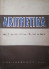 kniha Aritmetika pro 4. třídu středních škol, Státní nakladatelství 1949