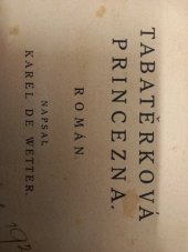 kniha Tabatěrková princezna Rom., Šolc a Šimáček 1920