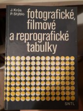 kniha Fotografické, filmové a reprografické tabulky, SNTL 1989