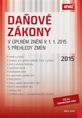 kniha Daňové zákony v úplném znění k 1. 1. 2015 s přehledy změn, Anag 2015