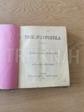 kniha Proč jej opustila román, Národní politika 1925