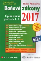 kniha Daňové zákony 2017 Úplná znění platná k 1. 1. 2017, Grada 2017