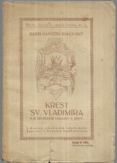 kniha Křest sv. Vladimíra Legenda z ruské historie, Jan Svátek, Jihočeské lidové knihkupectví 1919