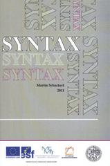 kniha Syntax úvodní kurz : pro studenty učitelství pro 1. stupeň základní školy, Vlastimil Johanus 2011
