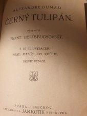 kniha Černý tulipán, Kotík 1921