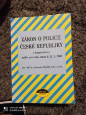 kniha Zákon o Policii České republiky s komentářem : podle právního stavu k 12.1.2009, Police history 2009