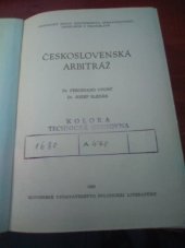 kniha Československá Arbitráž, Slovenské vydavateľstvo pôdohospodárskej literatúry 1956