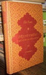 kniha Dějiny umění. [Díl III], - Umění renaissanční, Aventinum 1928