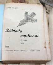 kniha Základy myslivosti s mysliveckou abecedou. Díl I, Zář 1948