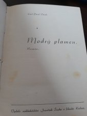 kniha Modrý plamen román, František Šupka 1940
