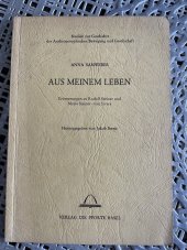 kniha Aus meinem Leben. Erinnerungen an Rudolf Steiner und Marie Steiner, Verlag 1983
