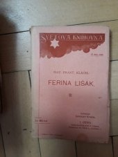 kniha Ferina lišák, J. Otto 1906