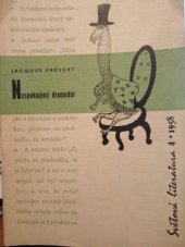 kniha Světová literatura č.4 Revue zahraničních literatur, Státní nakladatelství krásné literatury, hudby a umění 1958