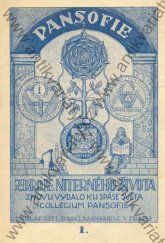 kniha Pansofie, zdroje niterného života , Bedřich Kočí 1926