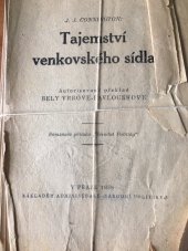 kniha Tajemství venkovského sídla, Národní politika 1936
