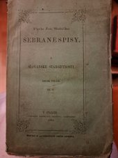 kniha Slovanské starožitnosti oddíl dějepisný - Okres druhý, od l. 476 před Kr. až do l. 988 po Kr., Nákladem kněhkupce Bedřicha Tempského 1863