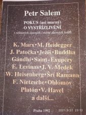 kniha Pokus (asi marný) o vystřízlivění z některých slavných i méně slavných fetišů, Inverze 1992