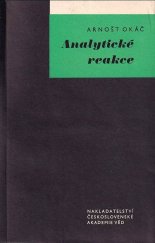kniha Analytické reakce, Československá akademie věd 1965