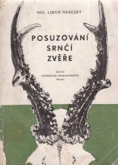 kniha Posuzování srnčí zvěře, SZN 1956