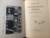 kniha Vinohradský případ román divadelní skutečnosti, J. Otto 1922