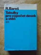 kniha Tabulky pro výpočet desek a stěn Určeno [také] posl. vys. škol, SNTL 1979