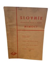 kniha Slovník lékařských názvů a značek nemocí, Antonín Plechatý v Praze 1945