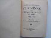 kniha Vzpomínky na F.M. Dostojevského na Sibiři 1854-1856, Grosman a Svoboda 1913