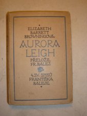 kniha Aurora Leigh, J. Šnajdr 1921