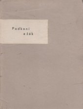 kniha Podkoní a žák Staročeská satira z Hradeckého rukopisu z konce 14. století : Přetisk kritického vyd. Jana Vilikovského, J. Hladký 1948