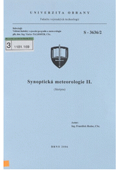 kniha Synoptická meteorologie II. (skripta), Univerzita obrany 2006