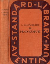 kniha Sága rodu Forsytů 3. - K pronajmutí, Aventinum 1930