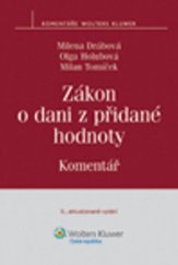 kniha Zákon o dani z přidané hodnoty Komentář, Wolters Kluwer 2013