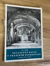 kniha Zrcadlová kaple v pražském Klementinu, Družstvo Vlast 1938