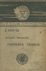 kniha Pohorská vesnice povídka ze života lidu venkovského, J. Otto 1912