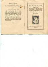 kniha Host s nebe pobožnost sestavená na základě nauky katechismu o nejsv. svátosti oltář. ku svatému přijímání dítek, Čsl. akc. tiskárna 1915