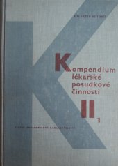 kniha Kompendium lékařské posudkové činnosti. 2. díl - speciální., SZN 1964