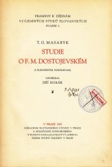 kniha Studie o F.M. Dostojevském = Étude sur F.M. Dostojevskij, Slovanský ústav 1932