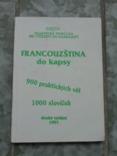 kniha Francouzština do kapsy nejen praktická pomůcka při výjezdu do zahraničí, RO-TO-M 1991