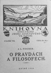 kniha O pravdách a filosofech Úvahy filosofické, Okresní sbor osvětový 1926