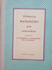 kniha Učebnica maďarčiny pre samoukov, Osveta 1957