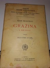 kniha Gražina a jiné básně, J. Otto 1911