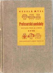 kniha Profesorské anekdoty, Orbis 1939