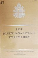 kniha List papeže Jana Pavla II. starým lidem, Česká biskupská konference 1999