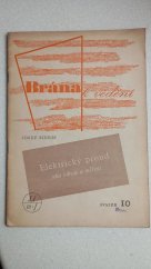 kniha Elektrický proud, jeho zdroje a měření, Přírodovědecké nakladatelství 1950