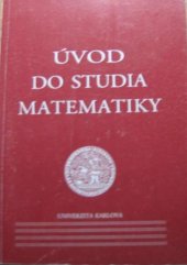 kniha Úvod do studia matematiky, Karolinum  1991