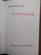 kniha Tvým slovem, Melantrich 1937