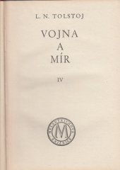 kniha Vojna a mír. IV, Melantrich 1929