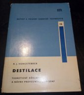 kniha Destilace teoretické základy a návrh provozního zařízení, SNTL 1966